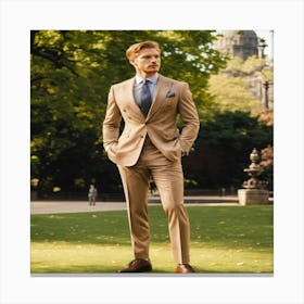 Man In A Suit Canvas Print