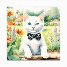 Raymond The White Kitten Canvas Print