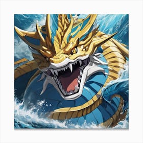 Dragon Of The Ocean Canvas Print