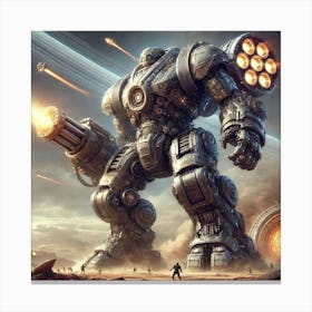 Gargantor Iron Juggernaut Canvas Print