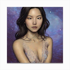 Galaxy Girl Canvas Print