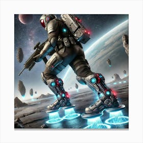 Frostguard Infantry Magnetic Boots Canvas Print