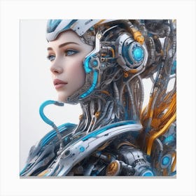 Futuristic Woman 7 Canvas Print