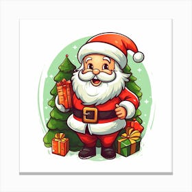 Cartoon Santa Claus 1 Canvas Print