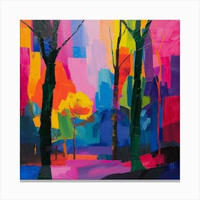 Abstract Park Collection Central Park New York City 2 Canvas Print