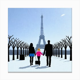 Paris Eiffel Tower 1 Canvas Print