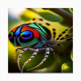Colorful Spider Canvas Print