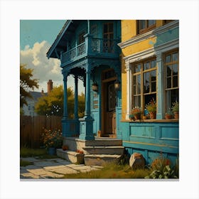 House In The Countryside Canvas Print