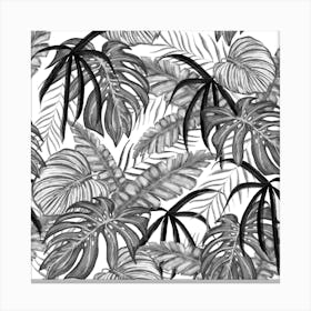 Drawing Leaves Nature Picture Canvas Print