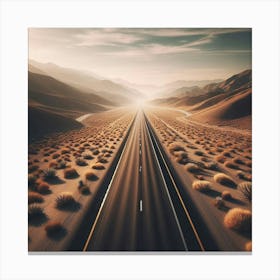 Road In The Desert 3 Canvas Print