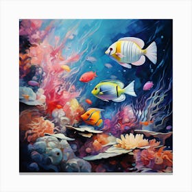 Colorful Fishes Canvas Print