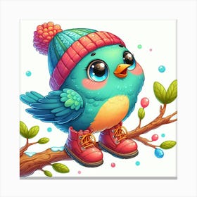 Winter Bird Canvas Print