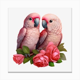 Couple Of Parrots 2 Canvas Print
