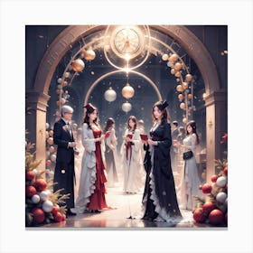 Christmas Party Canvas Print