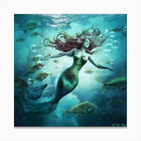 Mermaid 37 Canvas Print