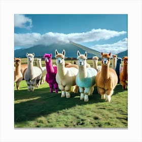 Llamas Canvas Print