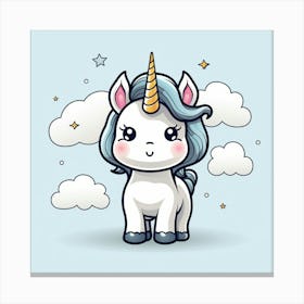 Cute Unicorn 531 Canvas Print