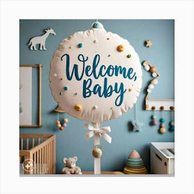 Welcome Baby Canvas Print