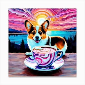 CorgiPainting Canvas Print