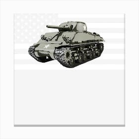 Sherman Tank Wwii Us Army Canvas Print