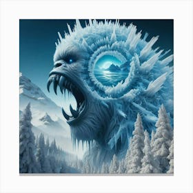 Ice Monster 2 Canvas Print