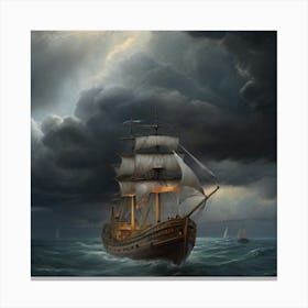 Stormy Seas.6 1 Canvas Print