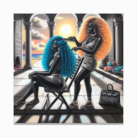 'Two Women' 3 Canvas Print