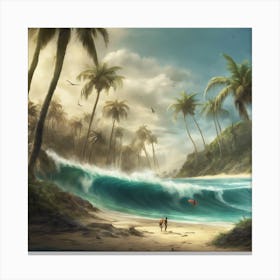 Tropical Surf 3 Canvas Print