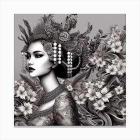 Asian Woman Canvas Print