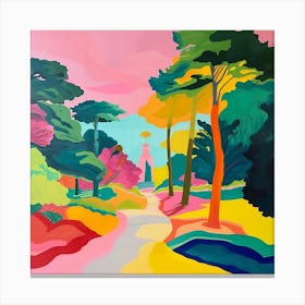 Abstract Park Collection Montjuc Park Barcelona 1 Canvas Print