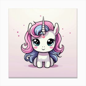 Cute Unicorn 98 Canvas Print