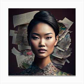 Asian Woman 8 Canvas Print