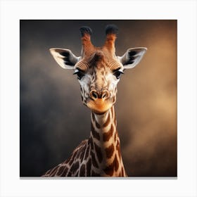 Giraffe Portrait 1 Canvas Print