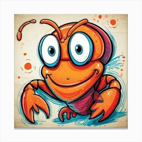 Crab Illustration 2 Canvas Print