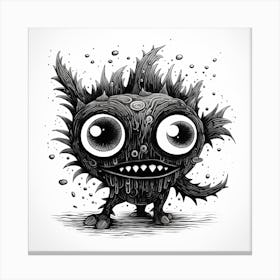 Monster Illustration Canvas Print
