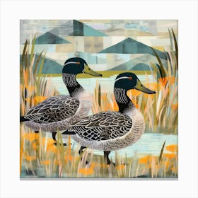 Bird In Nature Mallard Duck 4 Canvas Print