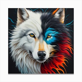 Wolf Painting 1 Canvas Print