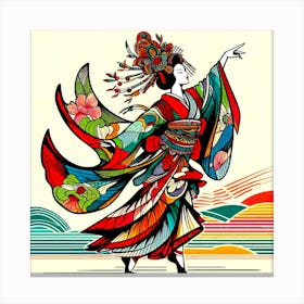 Japan Geisha Visual 98 Canvas Print