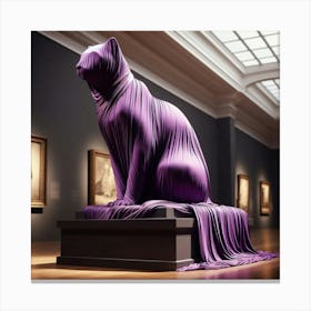 Purple Cat Canvas Print