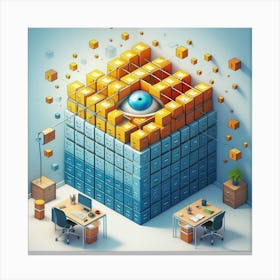 Eye Of The Computer Canvas Print