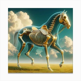 Skeleton Horse Canvas Print