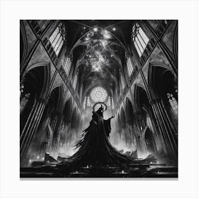 Demon In The Cathedral Canvas Print