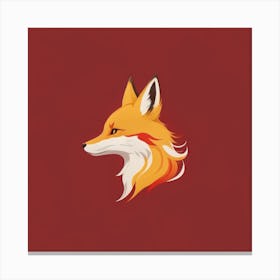 Fox Head Canvas Print