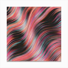 Abstract Abstract Wavy Pattern Canvas Print