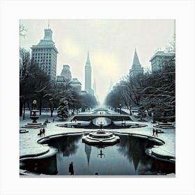 New York City Winter Canvas Print