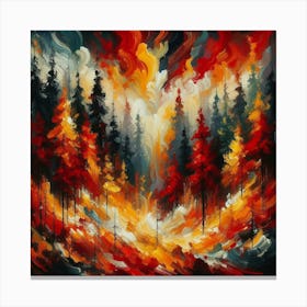 Heart Of Fire Canvas Print