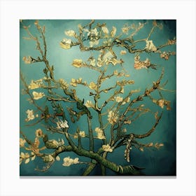 Smokey Dream Flower Tree Vangogh Style Canvas Print