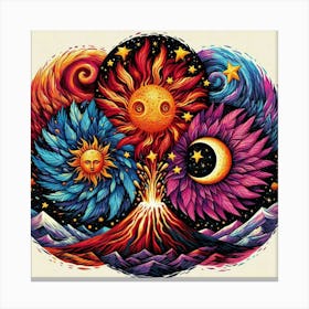 Sun and Moon 1 Canvas Print