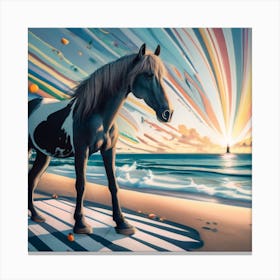 Sunset Horse Canvas Print