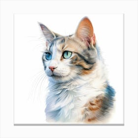 Kinkalow Cat Portrait 3 Canvas Print